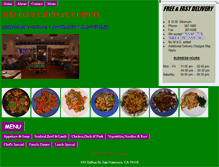 Tablet Screenshot of melisaschinesecuisine.com